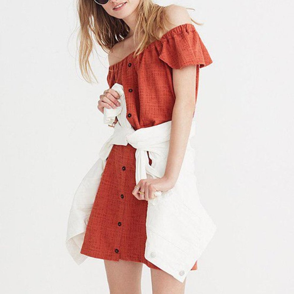 Madewell Off-the-shoulder Knit Dress